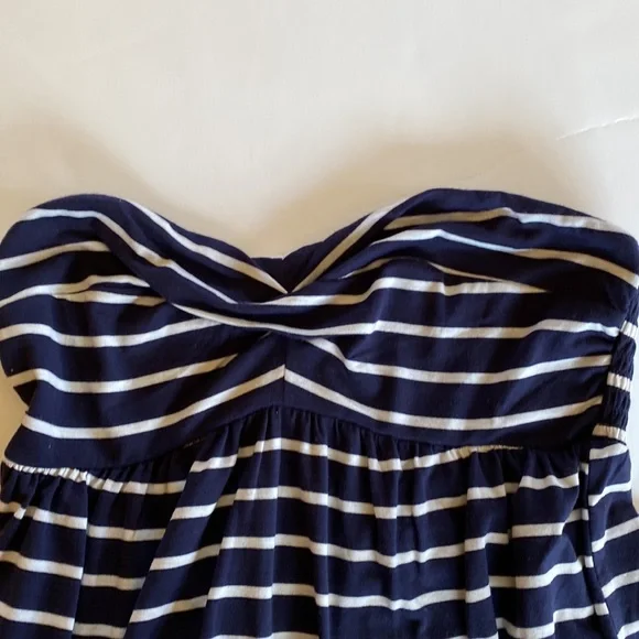 Merona Navy Blue & White Striped Swimsuit Cover-Up - Picture 3 of 7